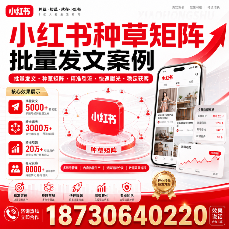 巴彦淖尔小红书种草矩阵批量发文案例
